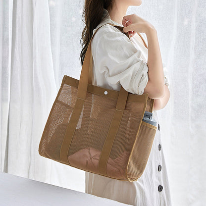Beach Bag Fashionable Polyester Hollow Fitness Shoulder Bag