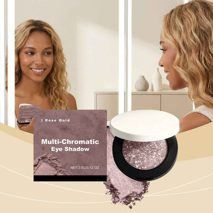 Shimmering Rose Gold Eyeshadow - 3D Long-Lasting Color