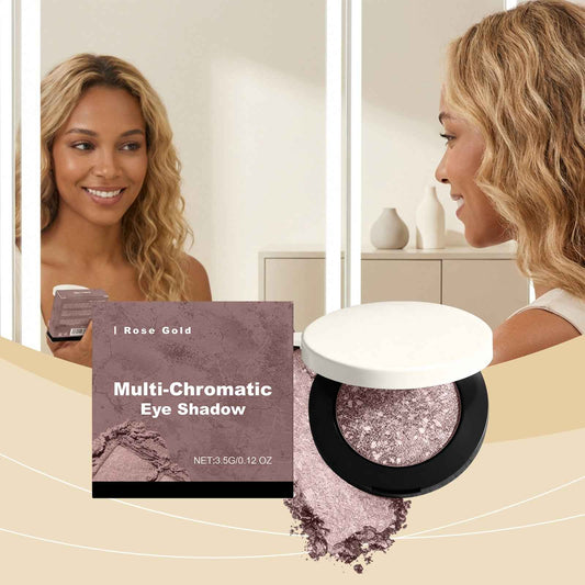 Shimmering Rose Gold Eyeshadow - 3D Long-Lasting Color