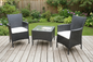 Black 3PC Set PE/PVC Rattan Patio Chairs & Side Table 3PC Set dealonline.co.nz