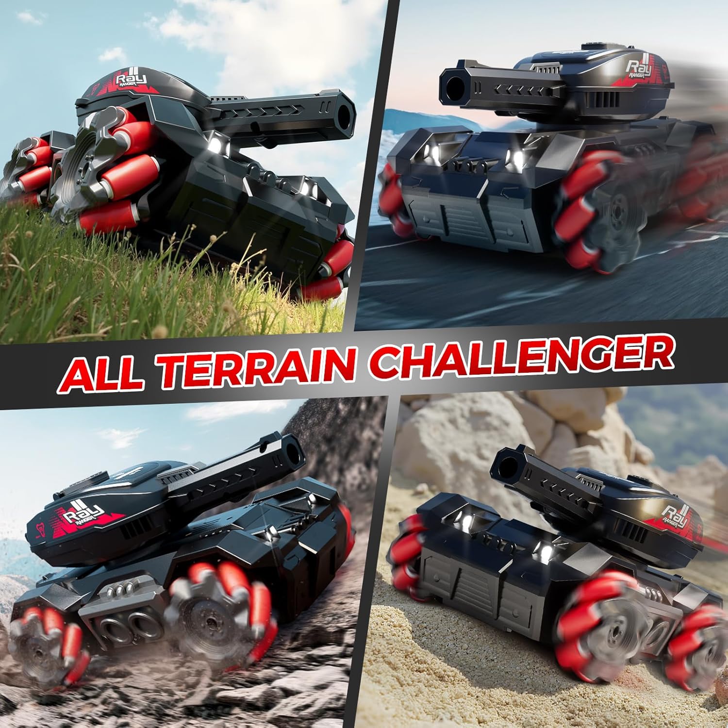RC Tank Shoots Gesture Sensing Rc Stunt Car Light &amp; Music Water Bullet Ball dealonline.co.nz