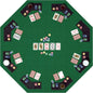 48 Inch Foldable Poker Table Top for 8 Players Chips Tray & Cup Holders Texas dealonline.co.nz