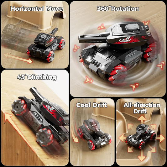 RC Tank Shoots Gesture Sensing Rc Stunt Car Light &amp; Music Water Bullet Ball dealonline.co.nz