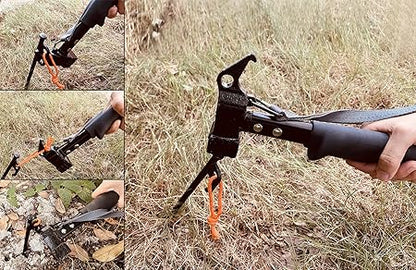 ECOTREK Heavy Duty Tent Hammer – Multi-Function Camping Mallet with Stake Remover JP18809