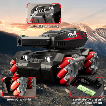 RC Tank Shoots Gesture Sensing Rc Stunt Car Light &amp; Music Water Bullet Ball dealonline.co.nz