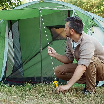 ECOTREK Screw Tent Pegs – 20cm Plastic Spiral Ground Stakes for Camping, Tarp & Outdoor Shelters JP52013