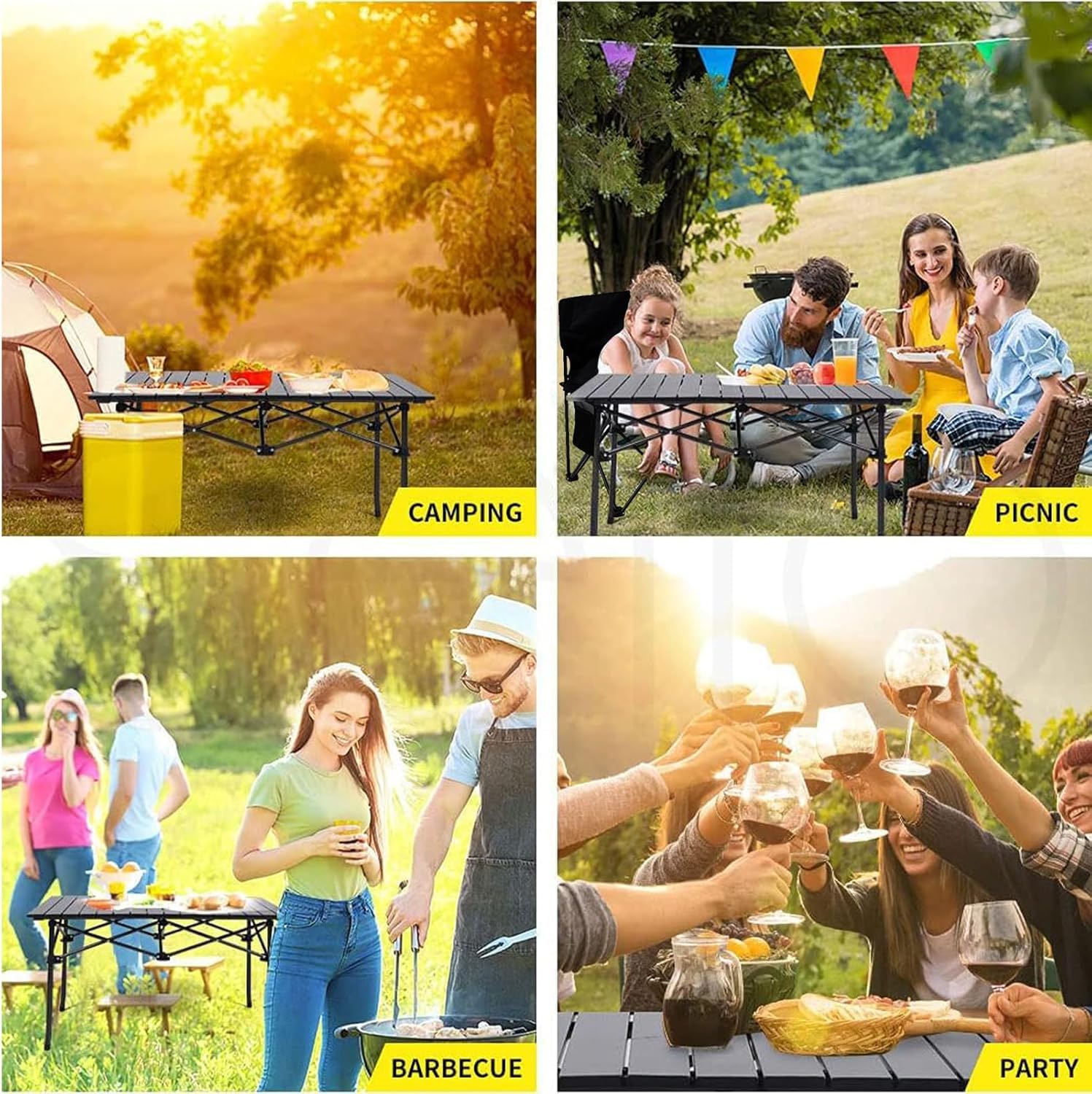 The Perfect Travel Camping Table – 95cm Foldable Outdoor Table ECOTREK