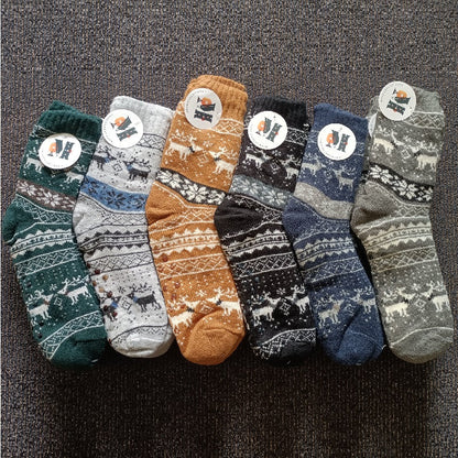 4 Pairs Mens Slipper Fuzzy Socks Winter Super Warm Soft Socks with Grippers dealonline.co.nz