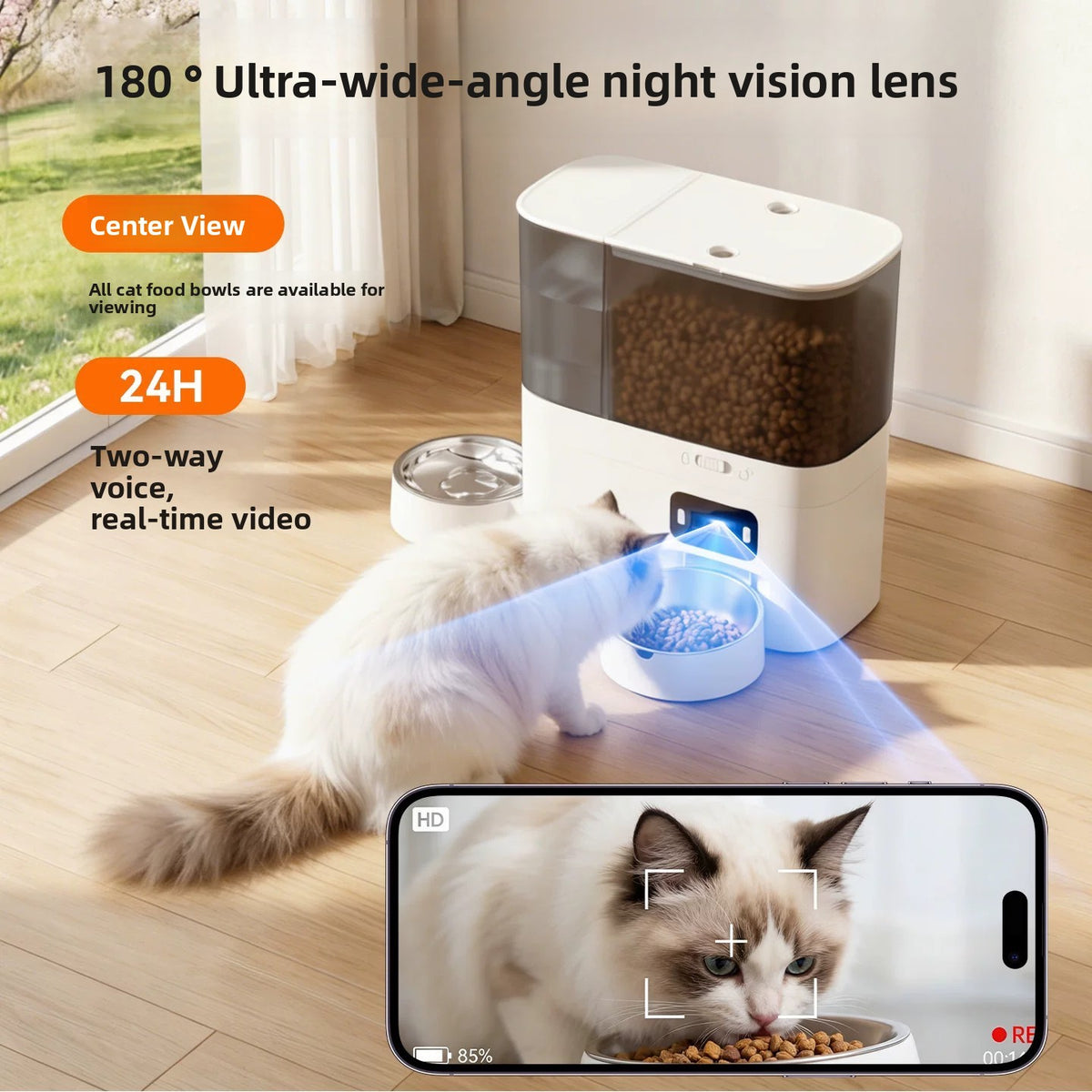 PawTime Duo Automatic Pet Feeder & Water Station