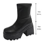 Chunky Heel Fashion Boots