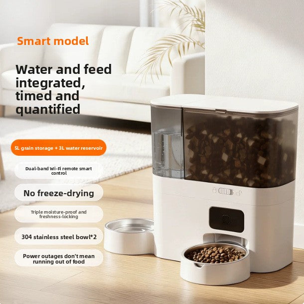 PawTime Duo Automatic Pet Feeder & Water Station