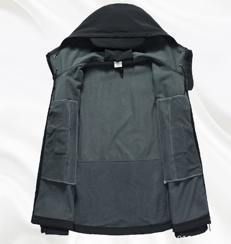 Men's Tactical Softshell Jacket — Waterproof Windproof Fleece Lined | Outdoor & Hiking