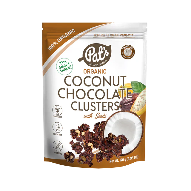 Organic Coconut Chocolate Clusters with Seeds  140g livelifestore.co.nz
