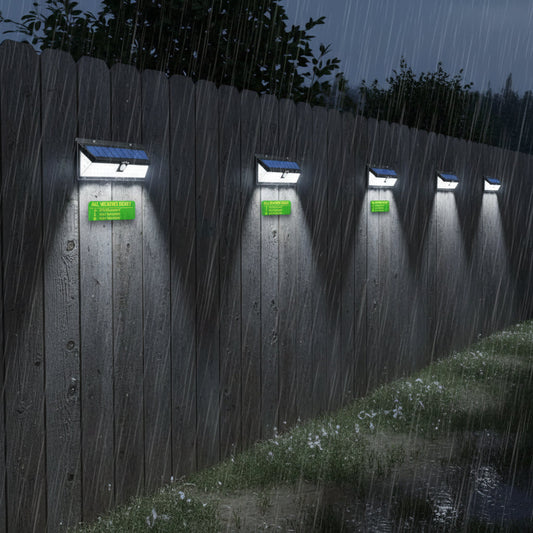 180 LED Garden Sensor Solar Wall Light With Remote Control dealonline.co.nz