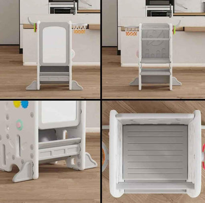 Deluxe Multi-Function Toddler Learning Tower Step Stool with Activity Centre