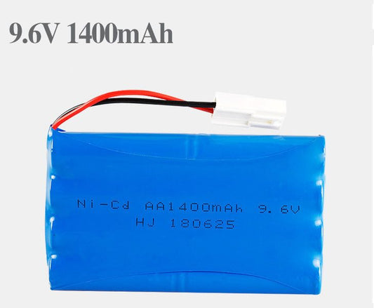9.6V 1400mAh White Rechargeable Battery for RC Car Boat dealonline.co.nz