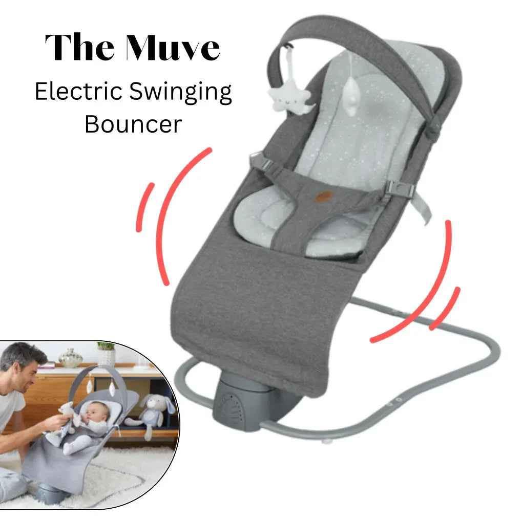 The Muve Electric Rocker Swinging Bouncer with Melodies and Recline