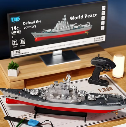 60cm Large RC Battleship 1:390 2.4G Gift Toy for Kids and Adults dealonline.co.nz