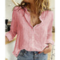 Casual Loose Fit Long Sleeve Linen Shirt