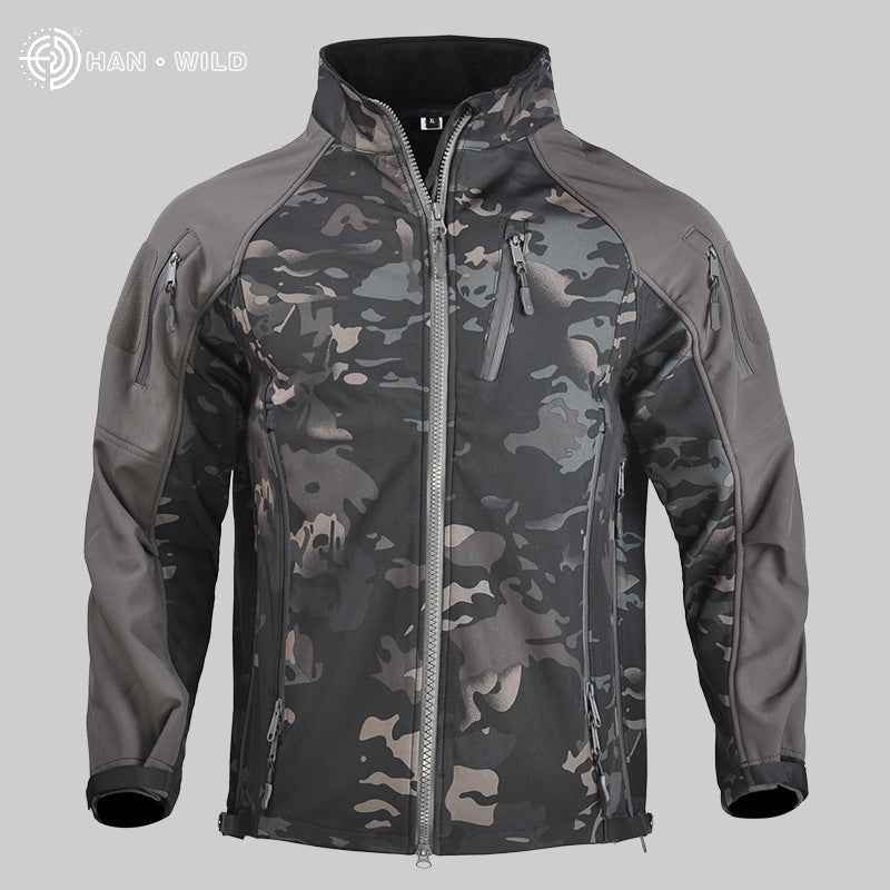 Men's Waterproof Tactical Softshell Jacket for Fall/Winter