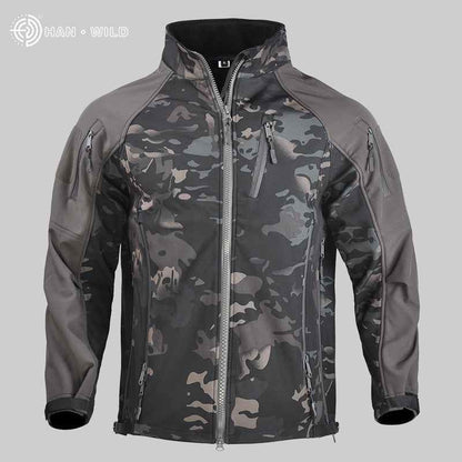 Men's Waterproof Tactical Softshell Jacket for Fall/Winter