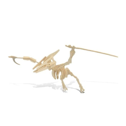 3D Pteranodon puzzle by 9eight5, showing assembled model with detailed wings and head, perfect for dinosaur enthusiasts.