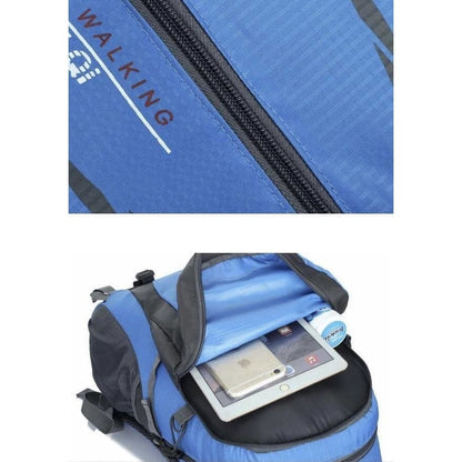 Green and black 9eight5 backpack with adjustable straps, showing front view with spacious main compartment and modern design.