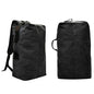 Khaki 9eight5 backpack with duffel bag design, military style, 55cm x 30cm x 20cm, durable canvas with multiple compartments.