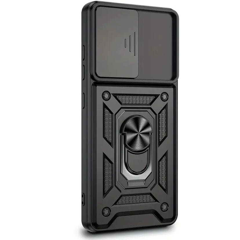 Black Samsung Galaxy S25 Ultra case by 9eight5 with a sleek protective design, available in three colors.