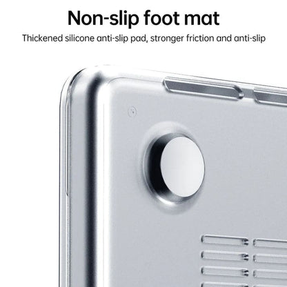 9eight5 MacBook Pro 13 cover for M1 and M2 models, showing a sleek protective case on a MacBook Pro with open screen