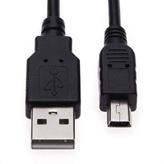 Black 9eight5 USB-A to Mini USB proprietary charger cable for Asus phones, 1 meter long, with connectors visible.
