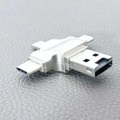 9eight5 multifunctional card reader adapter for electronics, featuring multiple slots for SD, microSD, and USB cards.