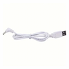 Barrel Jack Power Cable (Elbow) - 3.5mm x 1.35mm charger (White) 1m