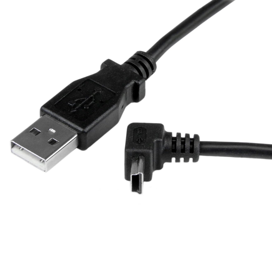 Black 9eight5 USB-A to Mini USB proprietary charger cable for HTC phones, 1 meter long, electronics accessory.