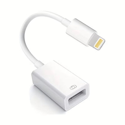 9eight5 Lightning to USB adapter for electronics accessories, compact connector for charging and data transfer.