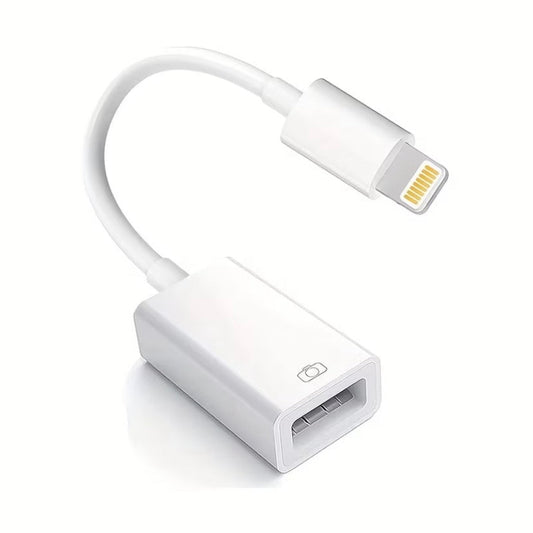 9eight5 Lightning to USB adapter for electronics accessories, compact connector for charging and data transfer.