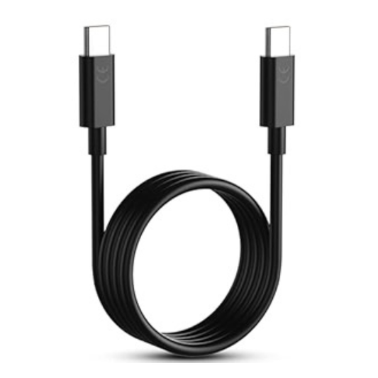 Black 9eight5 USB-C to USB-C charger cable for Motorola phones, 1 meter long, electronic accessory for fast charging and data transfer.