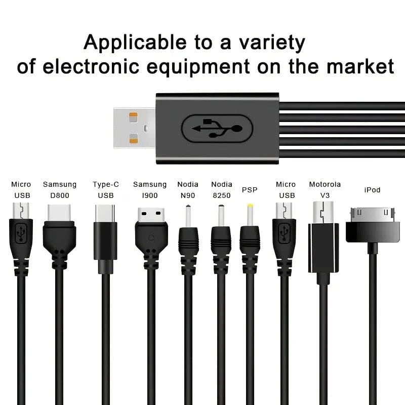 Universal phone charger cable by 9eight5, flexible electronics accessory for charging smartphones and devices.