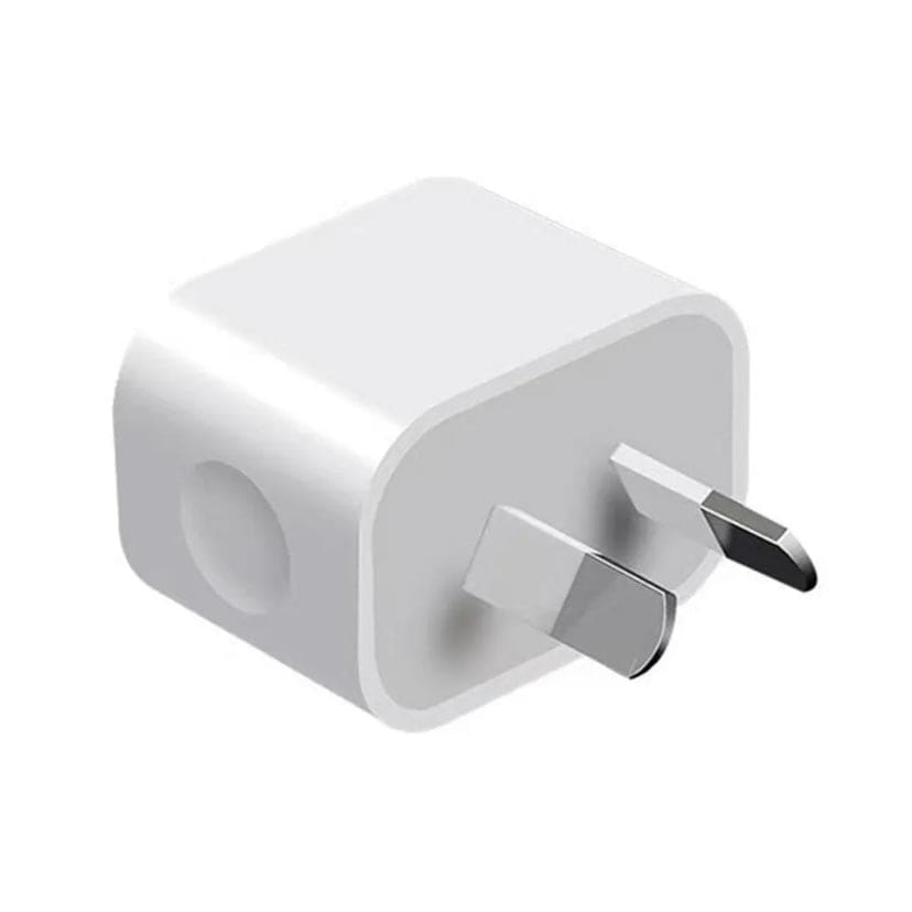 9eight5 single USB port wall plug for NZ/AUS outlets, compact electronic accessory with USB charging port.