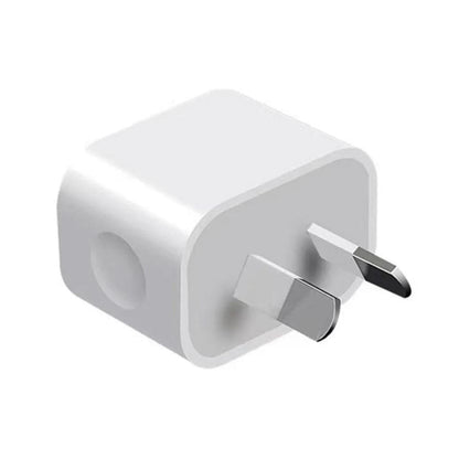 9eight5 single USB port wall plug for NZ/AUS outlets, compact electronic accessory with USB charging port.