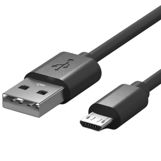 Black 1m USB Micro-USB charger cable for Sony phones by 9eight5, showing a flexible cable with USB and Micro-USB connectors.