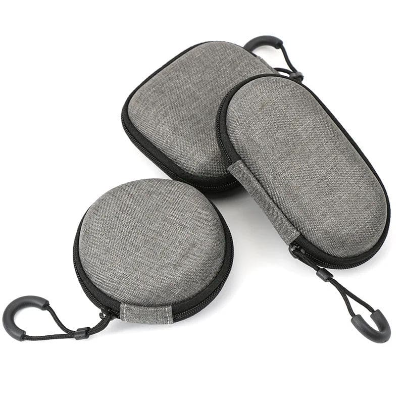 Square 9eight5 earphones case for electronics accessories, available in three shapes, protects and organizes earphone cables.