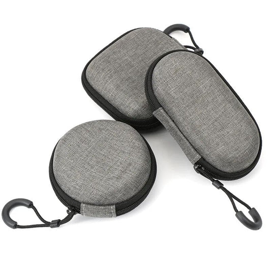 Square 9eight5 earphones case for electronics accessories, available in three shapes, protects and organizes earphone cables.