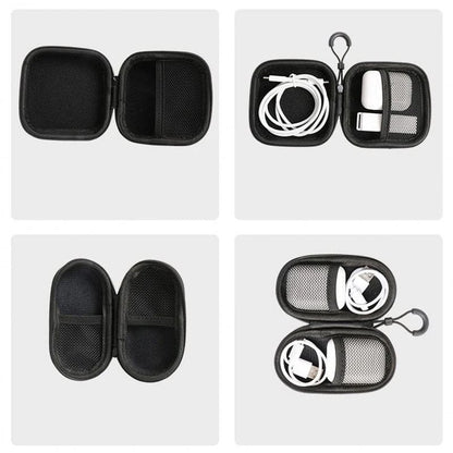 Square earphones case by 9eight5, a compact electronics accessory for storing earphones, available in three shapes.