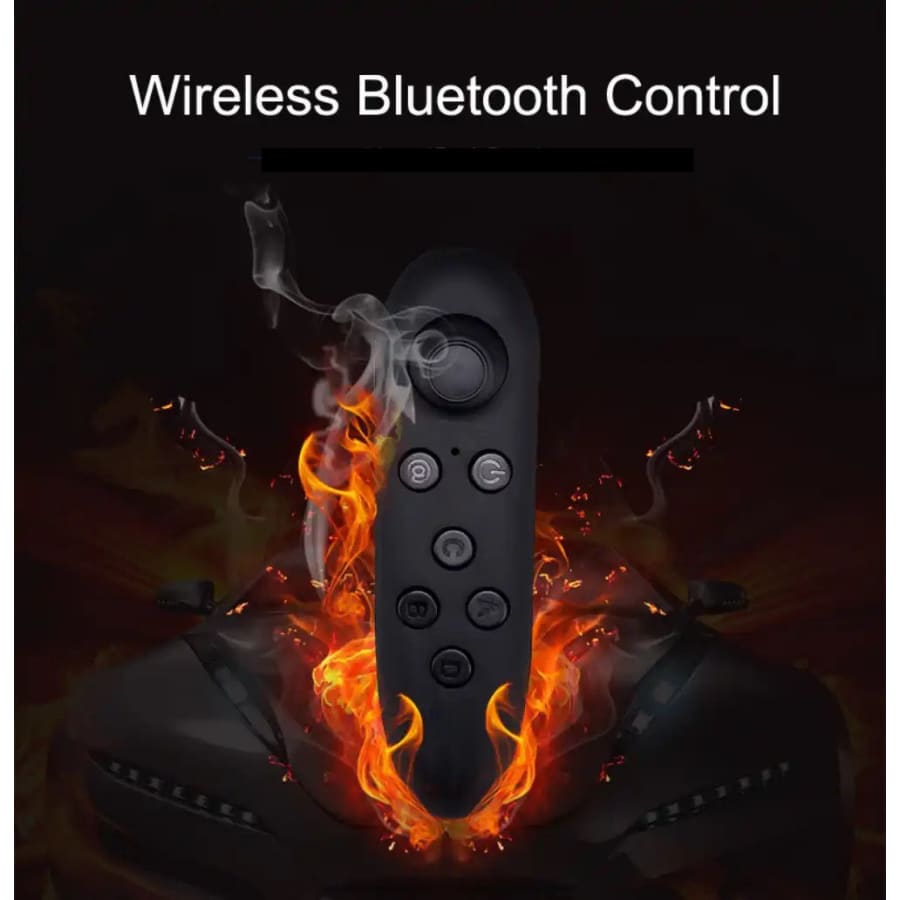 9eight5 VR goggles and remote control for virtual reality gaming and immersive experiences.