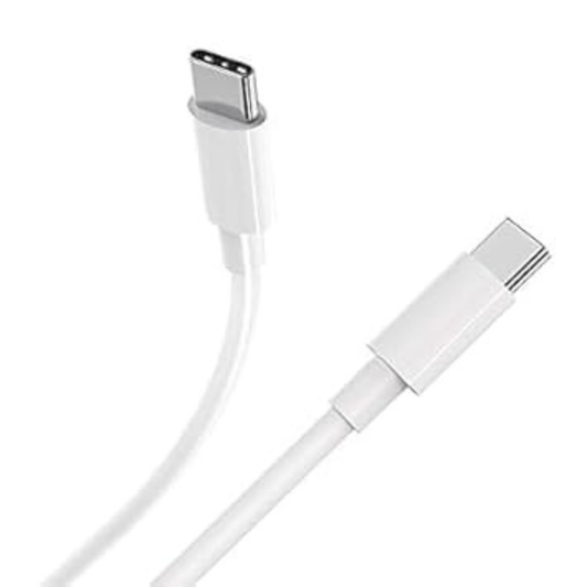 White 1m USB-C to USB-C charger cable for Xiaomi phones by 9eight5, electronic accessory for fast charging and data transfer.