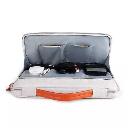 9eight5 laptop bag for 15.4-inch laptops, stylish black accessory with padded compartments for protection and easy carrying.