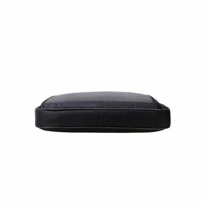 Nylon 17-inch laptop bag from 9eight5 with padded compartments and sleek black design for safe and stylish carrying.