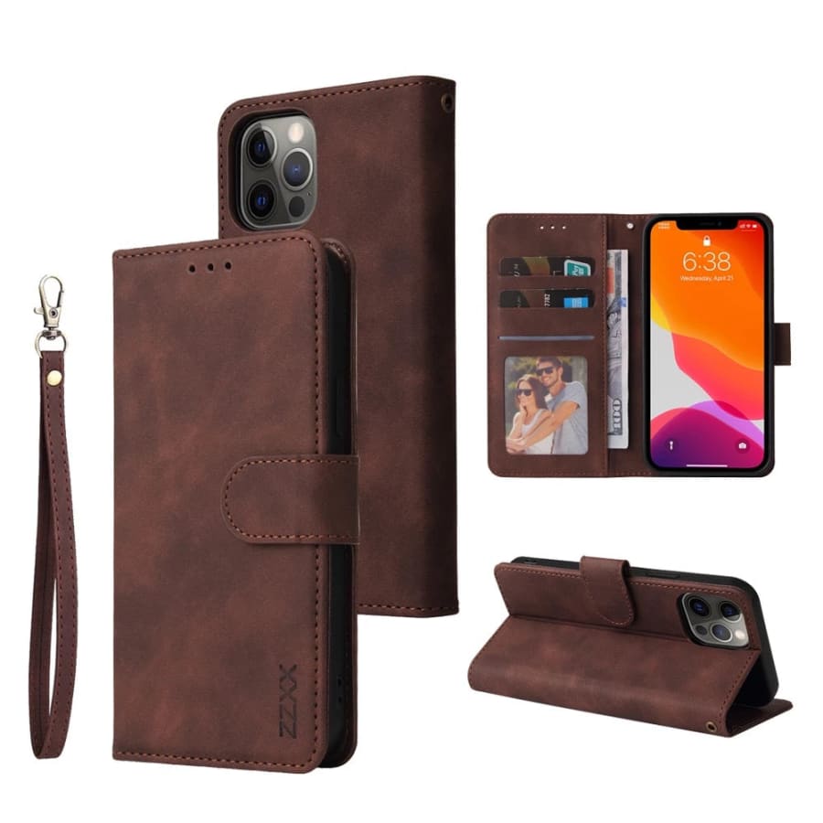 Black 9eight5 phone case for iPhone 14 Plus (6.7”), available in three colors, featuring a sleek protective design.