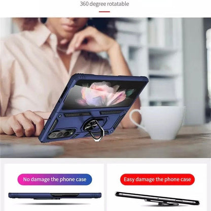 9eight5 Samsung Galaxy Z Fold 4 phone case in black, rugged hard case design, available in four colors.